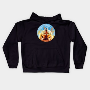 Hey! Wolf Portrait Kids Hoodie